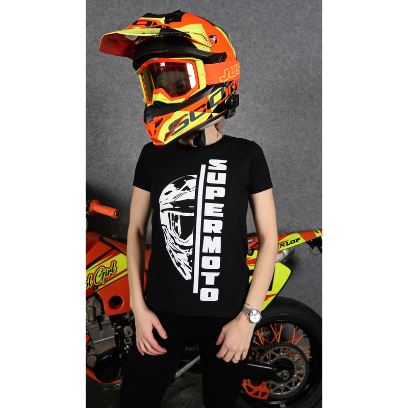 Camiseta de mujer SUPERMOTO negra