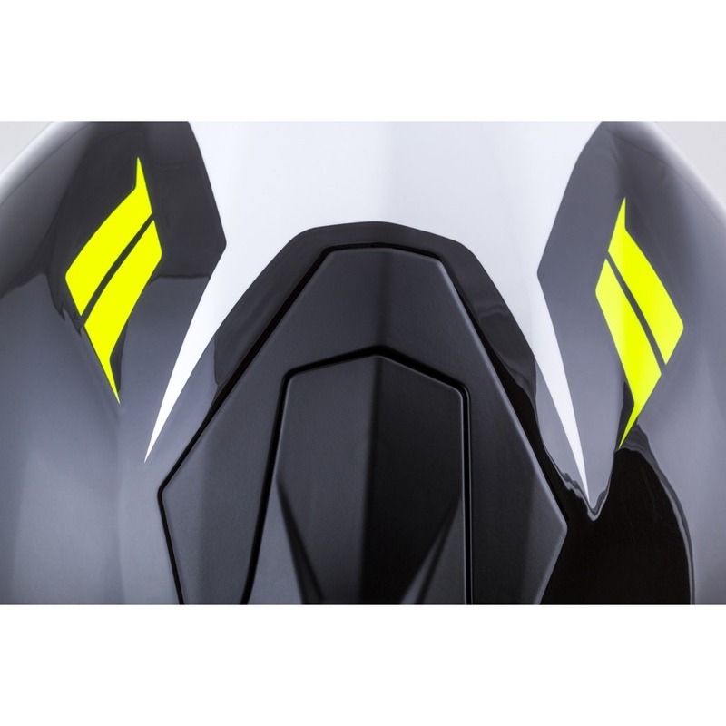Integrální přilba Cassida Integral GT 2.0 Ikon černo-bílo-šedo-fluo žlutá