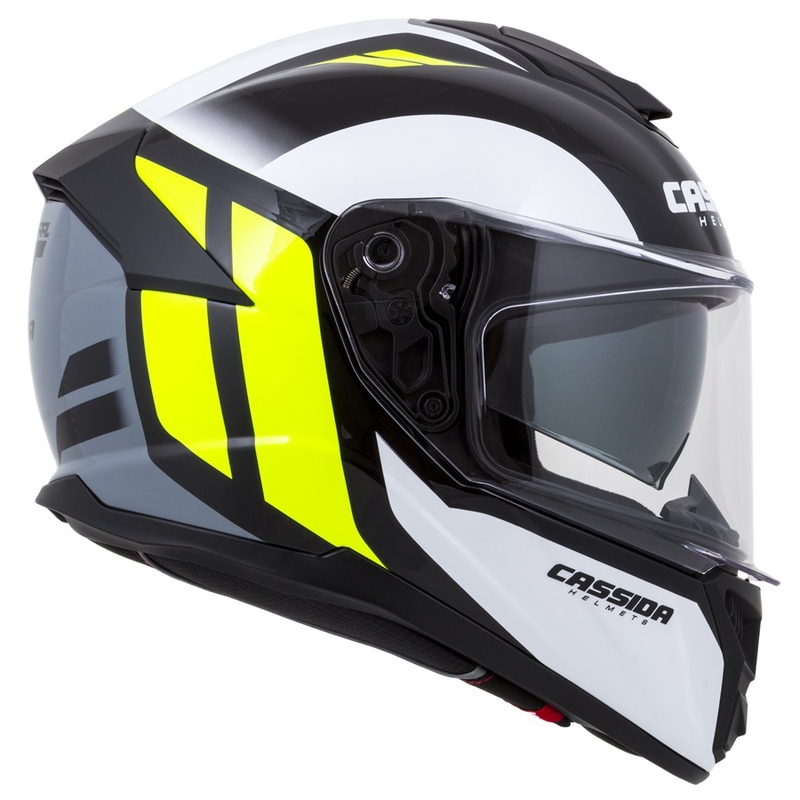 Integrální přilba Cassida Integral GT 2.0 Ikon černo-bílo-šedo-fluo žlutá