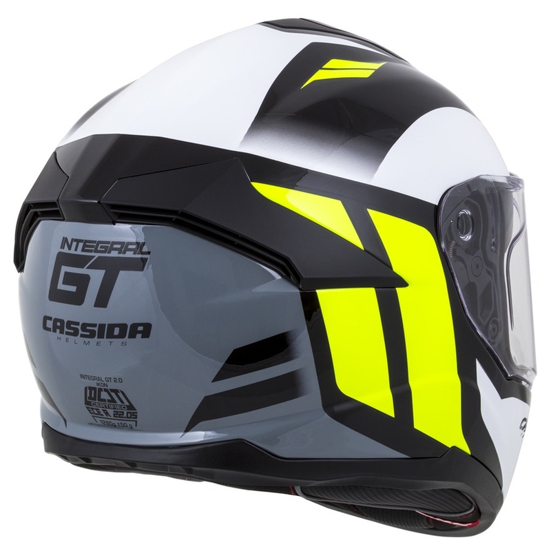 Integrální přilba Cassida Integral GT 2.0 Ikon černo-bílo-šedo-fluo žlutá