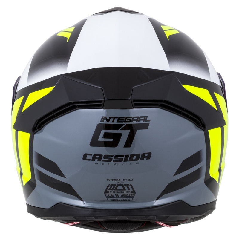 Integrální přilba Cassida Integral GT 2.0 Ikon černo-bílo-šedo-fluo žlutá