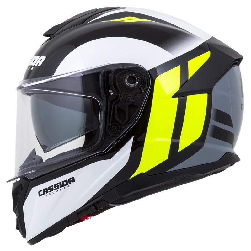 Integrální přilba Cassida Integral GT 2.0 Ikon černo-bílo-šedo-fluo žlutá