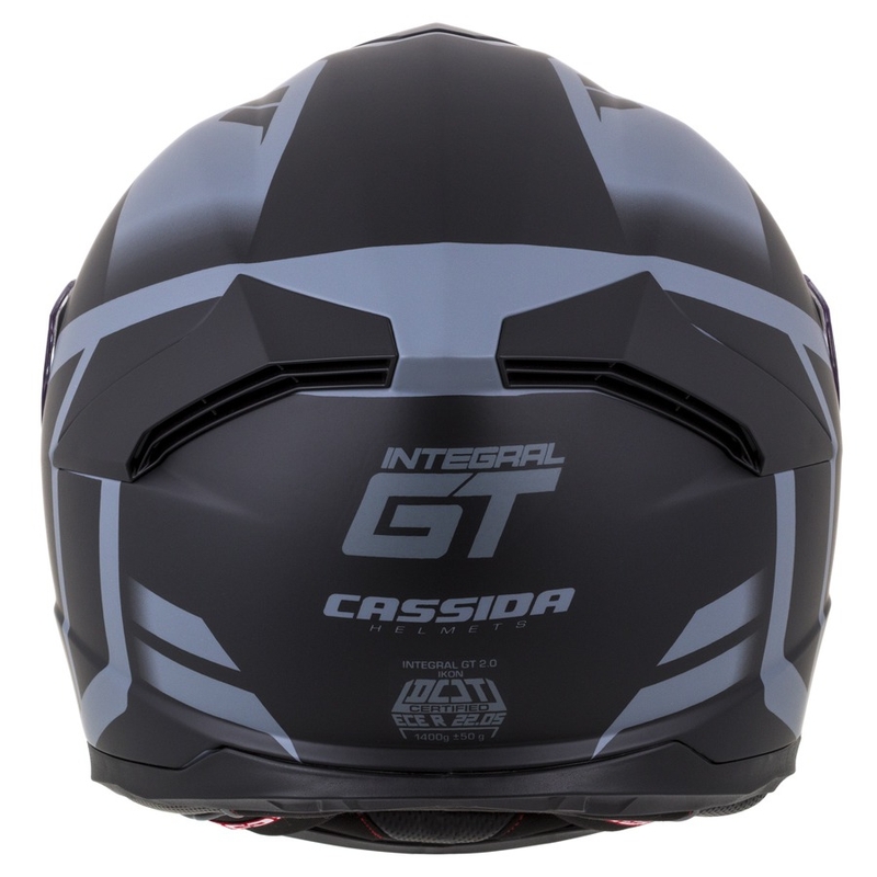 Casco integral Cassida Integral GT 2.0 Ikon negro-gris liquidación