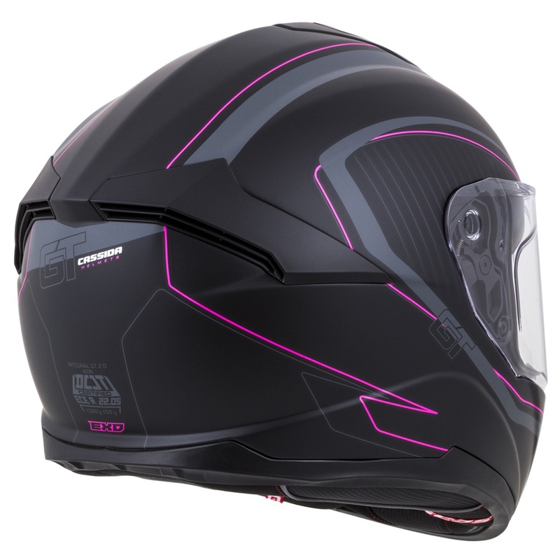 Integrální přilba Cassida Integral GT 2.0 Reptyl černo-šedo-růžová