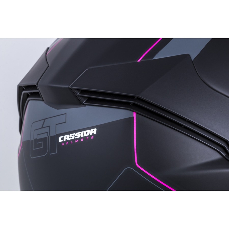 Integrální přilba Cassida Integral GT 2.0 Reptyl černo-šedo-růžová
