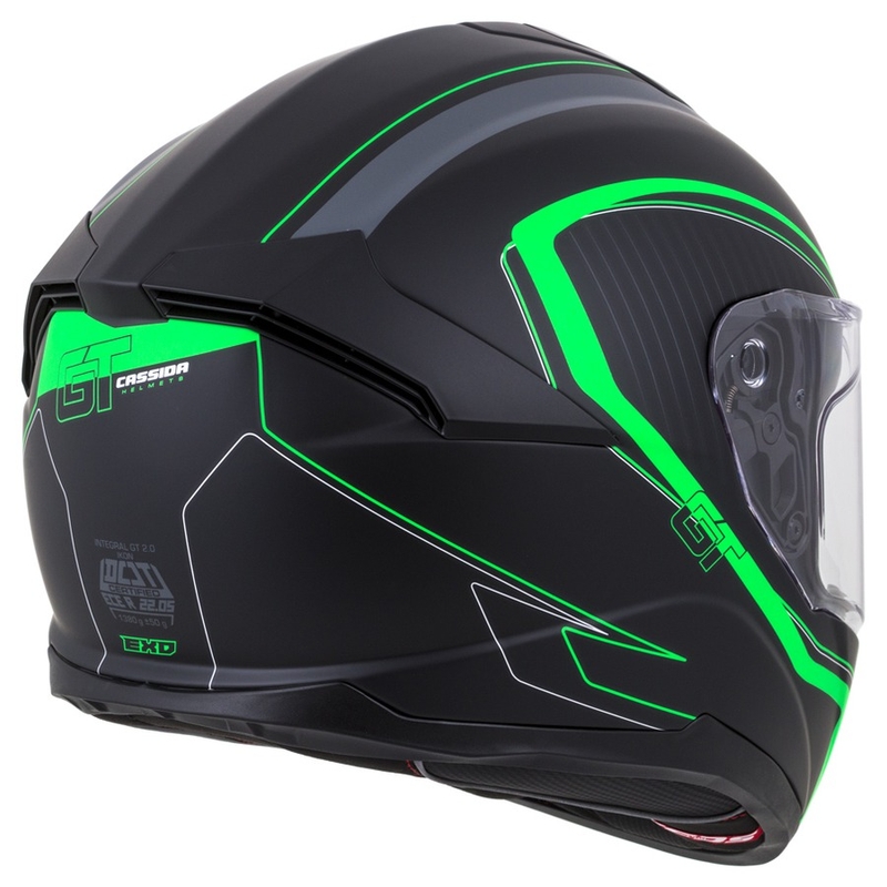 Casco integral Cassida Integral GT 2.0 Reptyl negro-gris-verde
