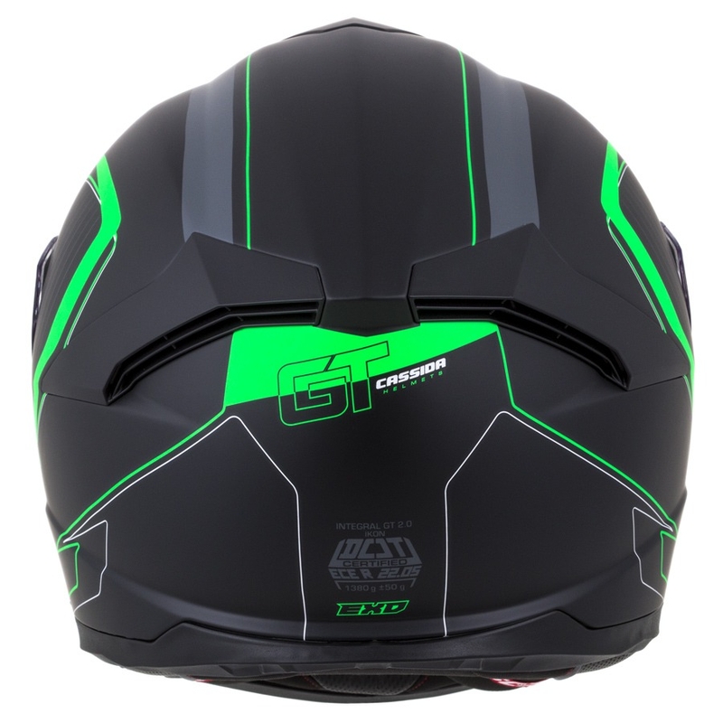 Casco integral Cassida Integral GT 2.0 Reptyl negro-gris-verde