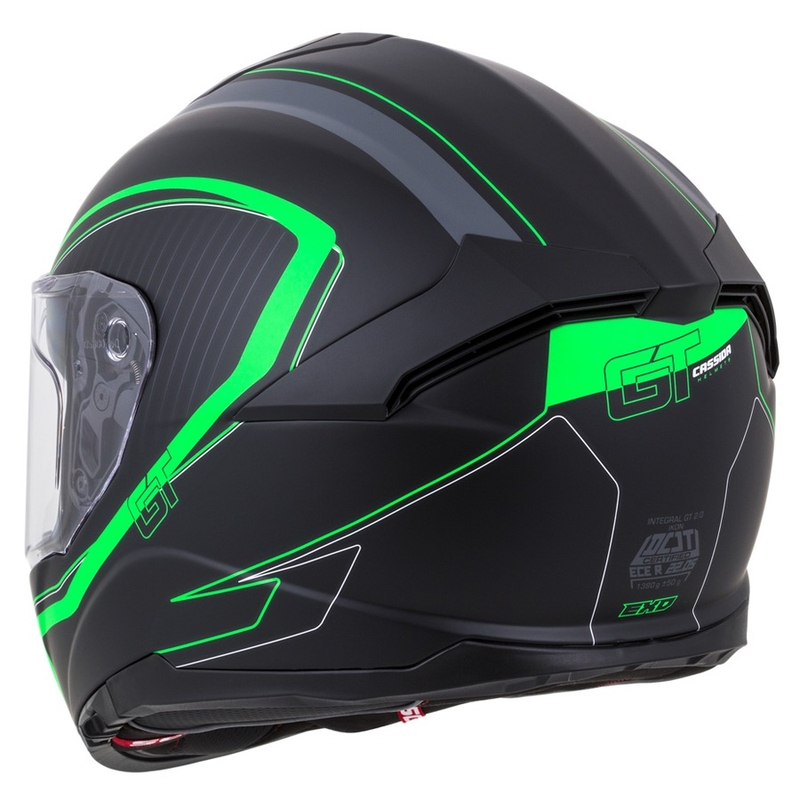 Casco integral Cassida Integral GT 2.0 Reptyl negro-gris-verde