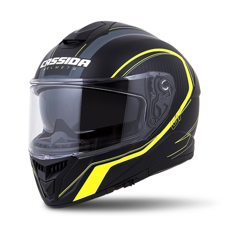 Integrální přilba Cassida Integral GT 2.0 Reptyl černo-šedo-fluo žlutá