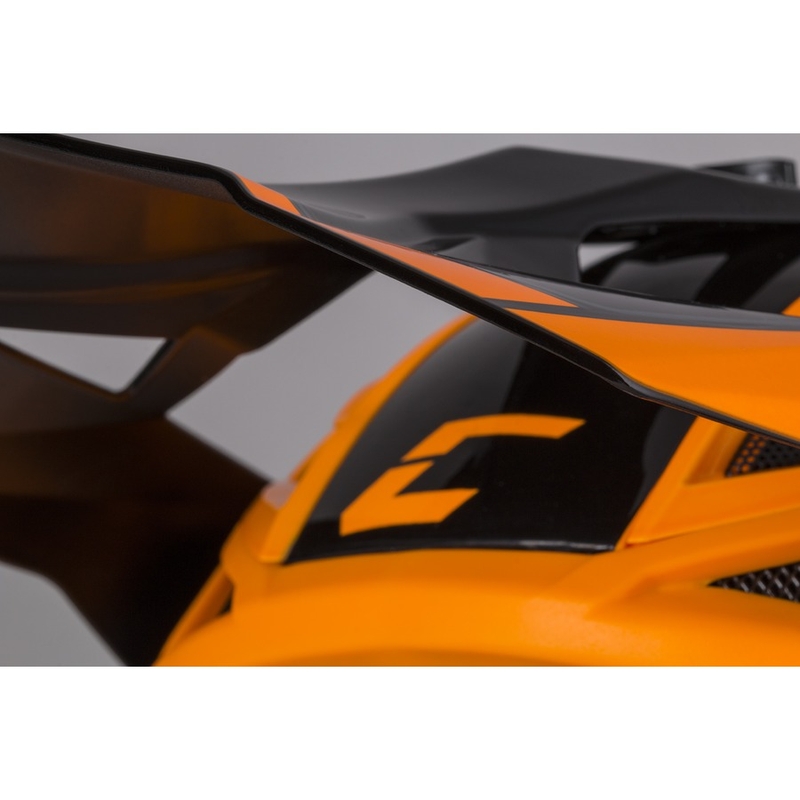 Casco Cassida Cross Pro II Contra Motocross naranja-negro-gris