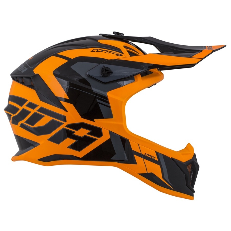 Casco Cassida Cross Pro II Contra Motocross naranja-negro-gris