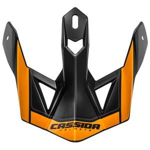 Casco Cassida Cross Pro II visera naranja-negro-gris