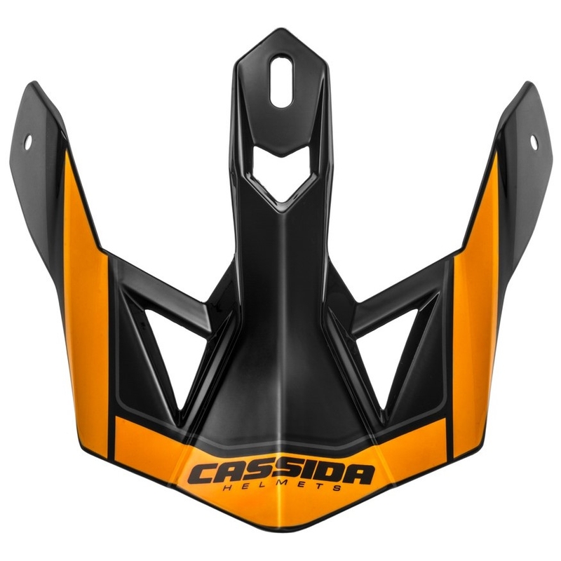 Casco Cassida Cross Pro II visera naranja-negro-gris