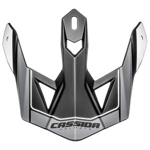 Casco Cassida Cross Pro II visera negro-gris-blanco