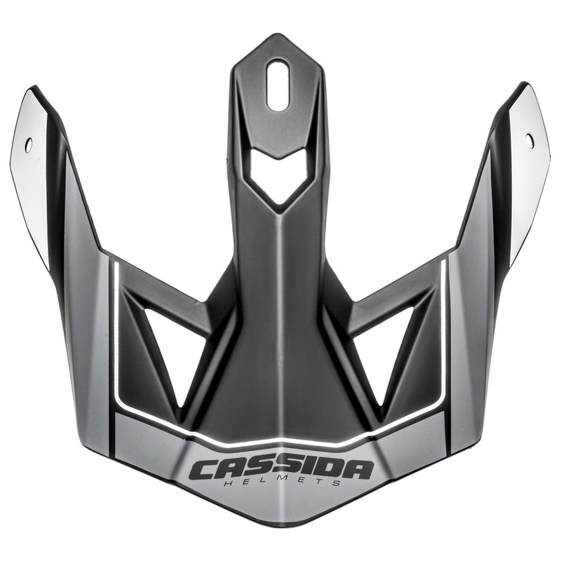 Casco Cassida Cross Pro II visera negro-gris-blanco