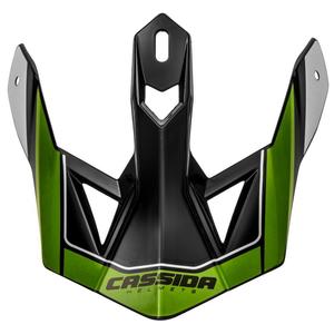 Casco Cassida Cross Pro II visera negro-gris-blanco-verde