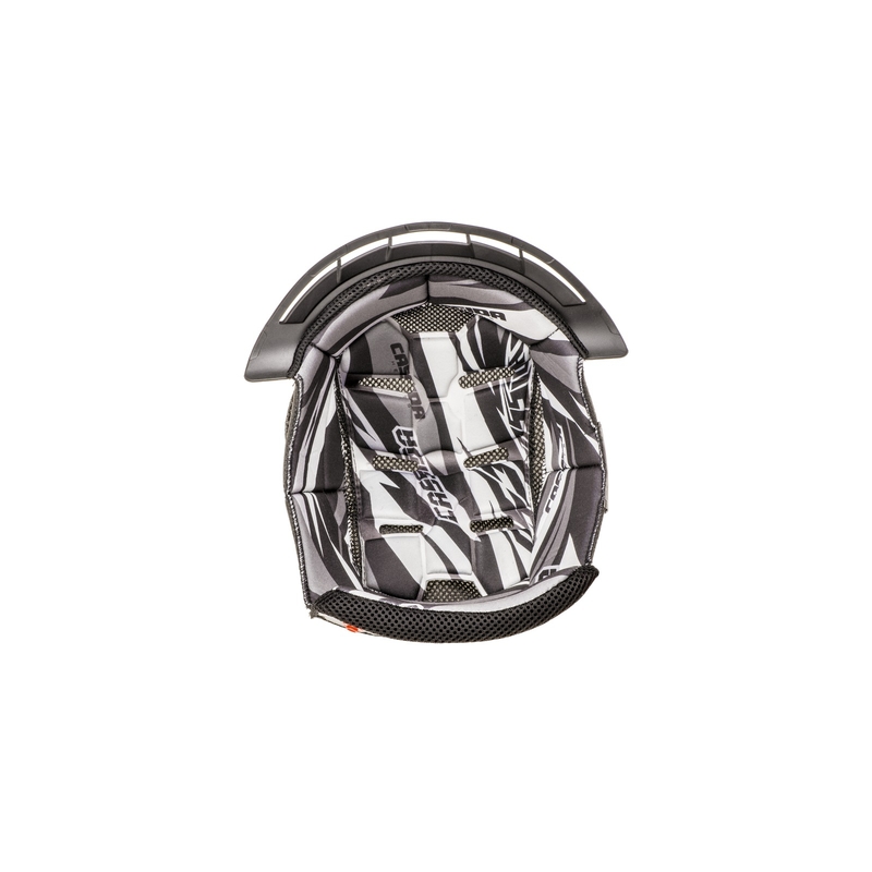 Gorro interior para casco Cassida Cross Pro II negro-blanco-gris