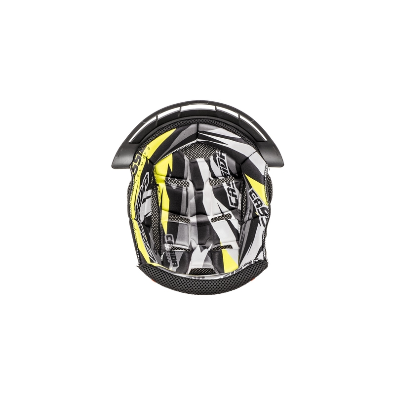 Gorro interior para casco Cassida Cross Pro II negro-blanco-amarillo fluo