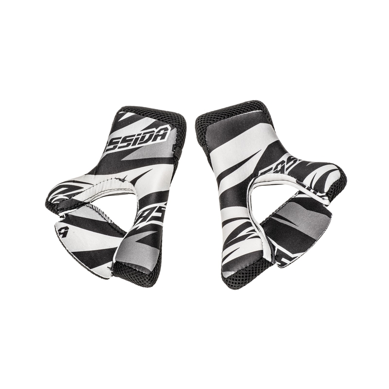 Almohadillas interiores para el casco Cassida Cross Pro II negro-blanco-gris