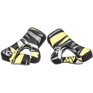 Casco Cassida Cross Pro II amarillo fluo-gris-negro visera interior