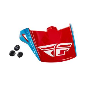 Visera de casco para FLY Racing Kinetic Straight rojo-blanco-azul