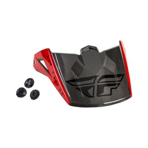 Visera de casco para FLY Racing Kinetic Straight rojo-negro-gris