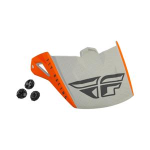 Visera de casco para FLY Racing Kinetic Straight naranja-gris
