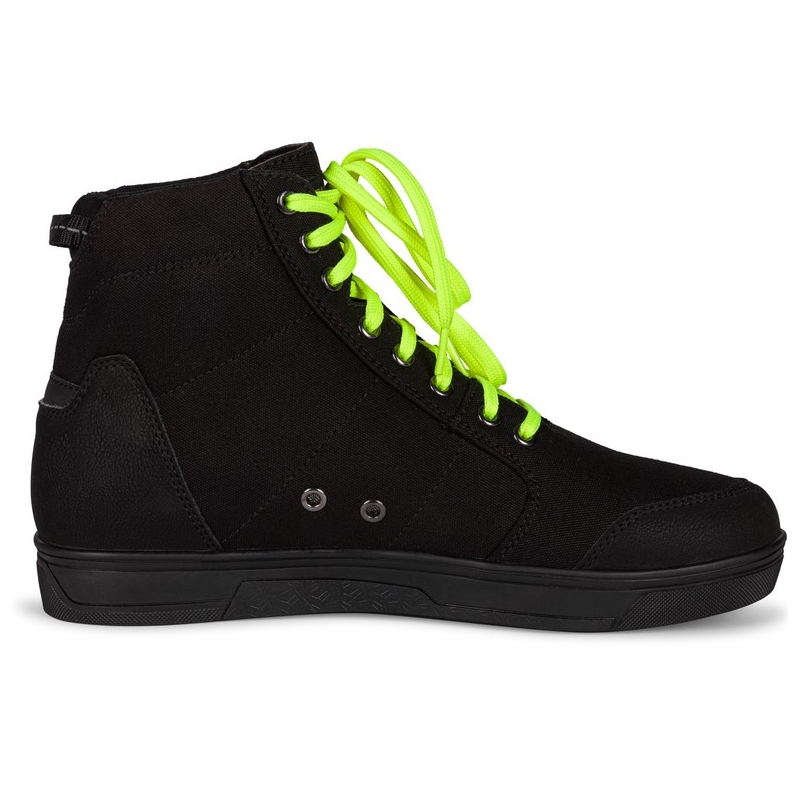 Botas de moto Ozone Town negro-amarillo fluo