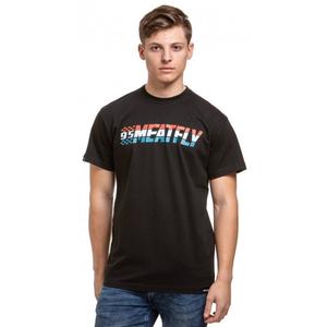 Camiseta Meatfly Rust negra liquidación