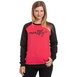 Sudadera Meatfly Robin negra y rosa de mujer liquidación