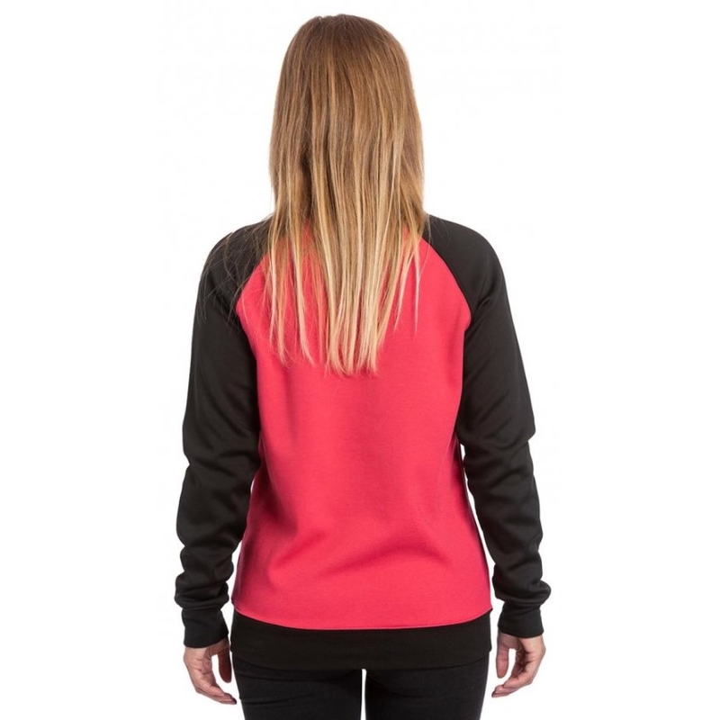 Sudadera Meatfly Robin negra y rosa de mujer liquidación