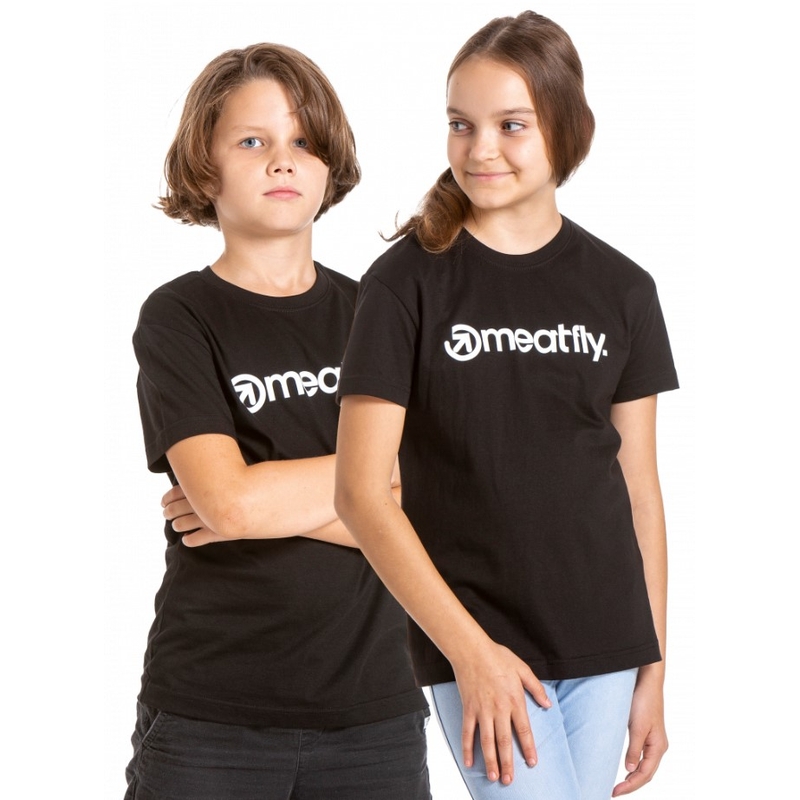 Camiseta infantil Meatfly Bart negro liquidación