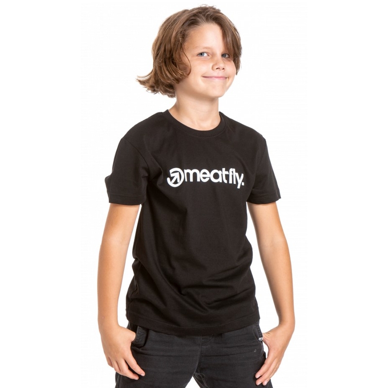 Camiseta infantil Meatfly Bart negro liquidación