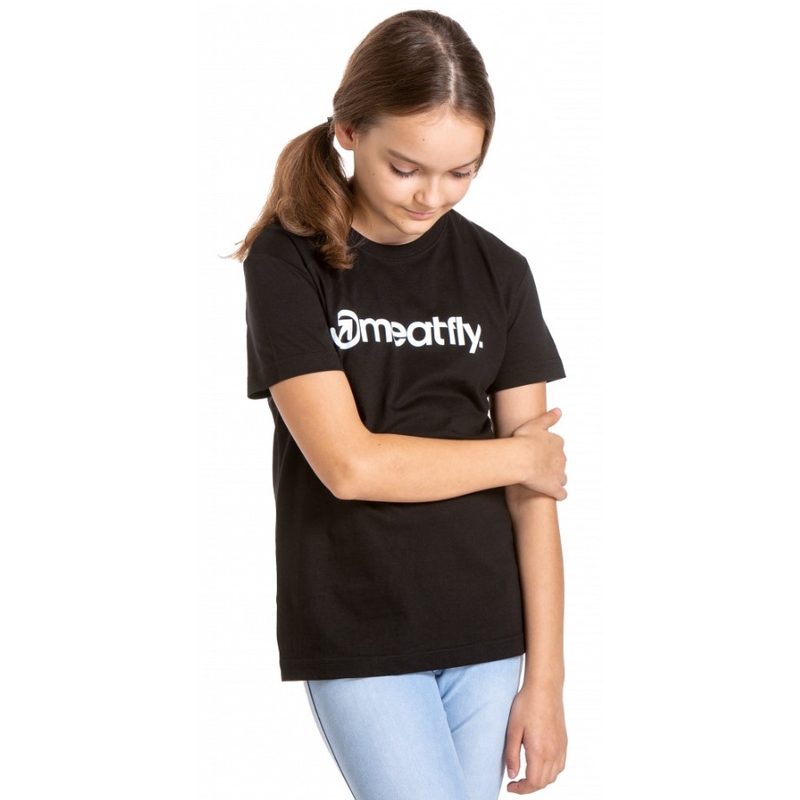 Camiseta infantil Meatfly Bart negro liquidación