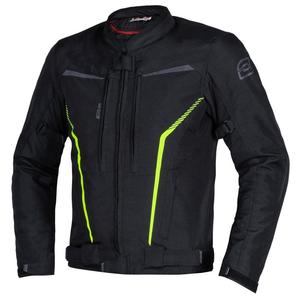 Chaqueta de moto Ozone Delta IV negro-amarillo fluo