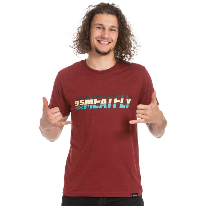 Camiseta Meatfly Rojo óxido