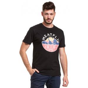 Camiseta Meatfly Camp 95 negra liquidación