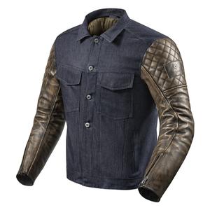 Chaqueta de moto Revit Crossroads azul-marrón liquidación