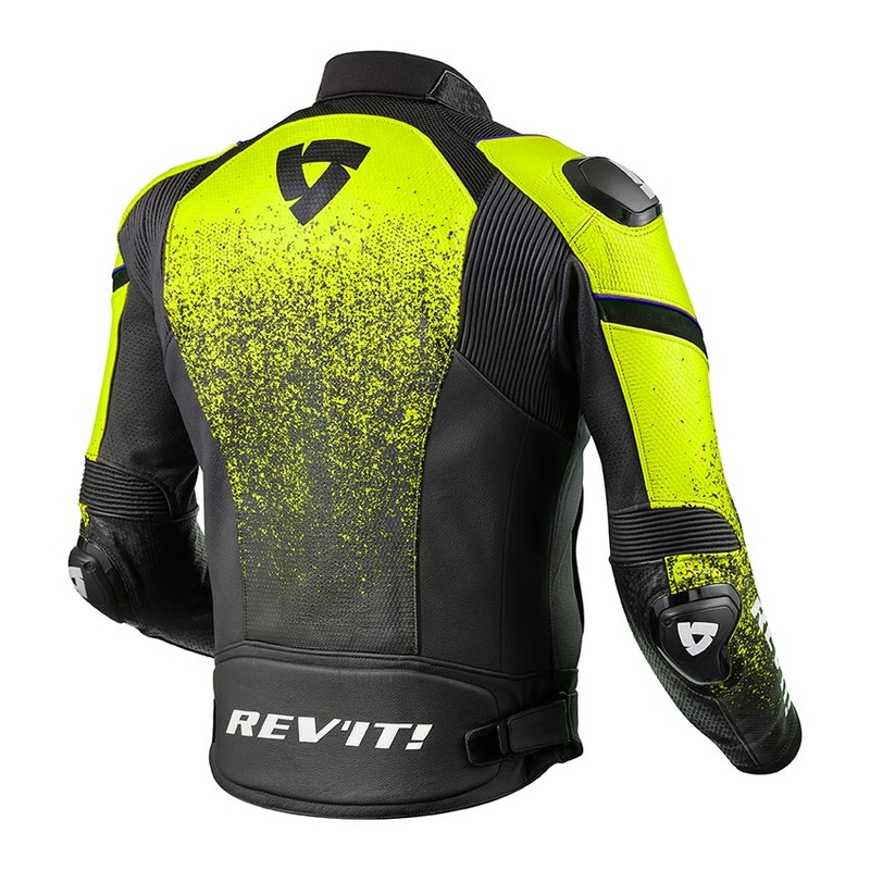 Bunda na motorku Revit Quantum černo-fluo žlutá výprodej