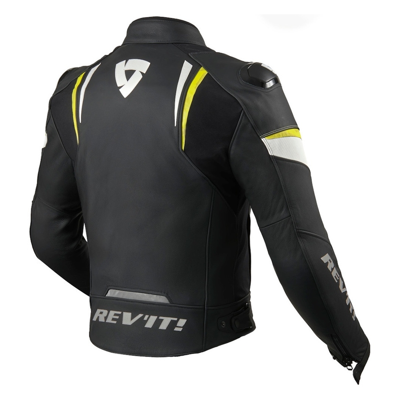 Chaqueta de moto Revit Glide negro-amarillo neón liquidación