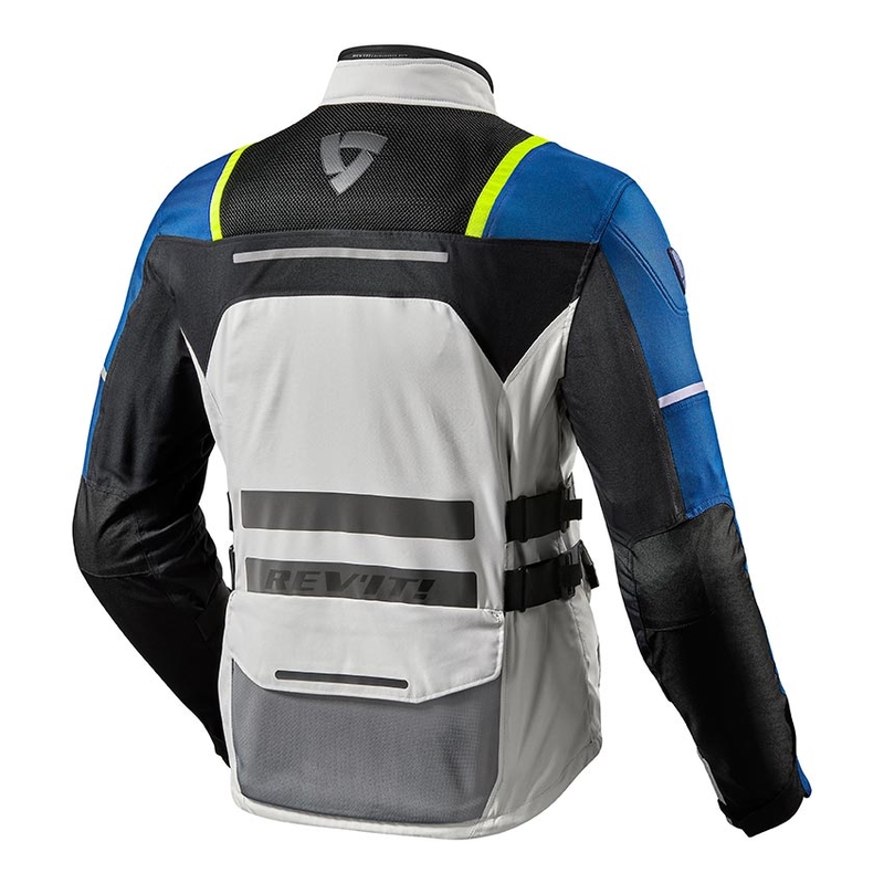 Chaqueta de moto Revit Offtrack azul plateado liquidación