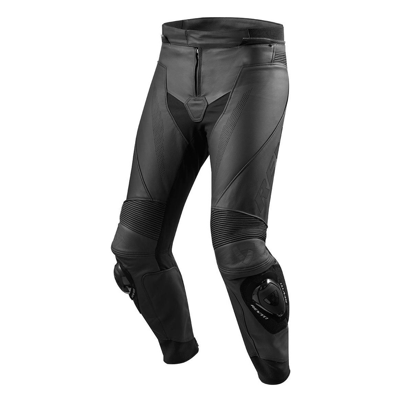 Revit Vertex GT Pantalones de moto de cuero negro liquidación
