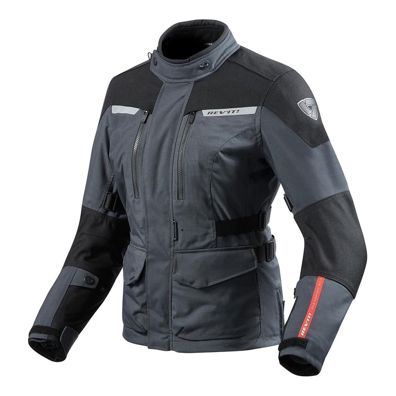 Chaqueta de moto Revit Horizon 2 antracita/negro, mujer liquidación
