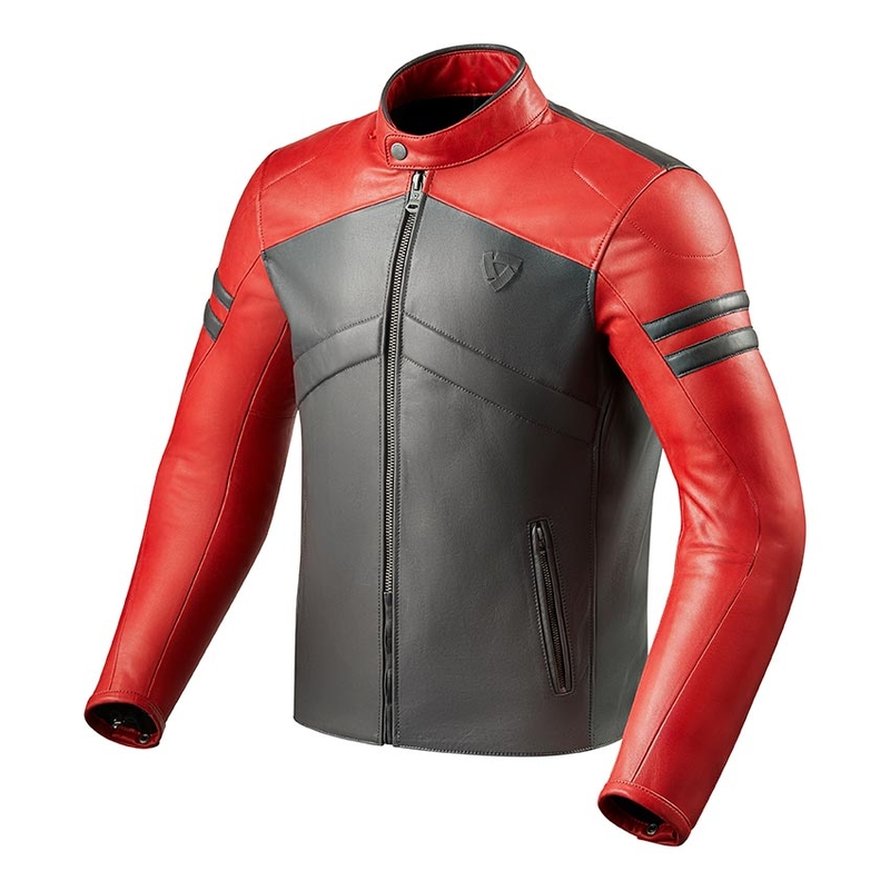 Bunda na motorku Revit Prometheus červeno-šedá výprodej