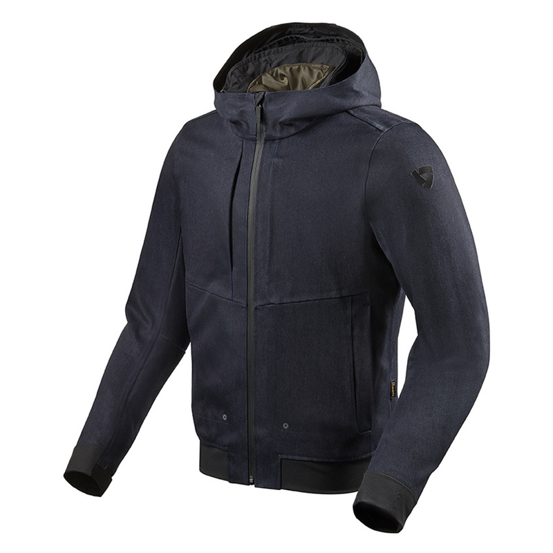 Sudadera con capucha para moto Revit Stealth 2 azul oscuro liquidación