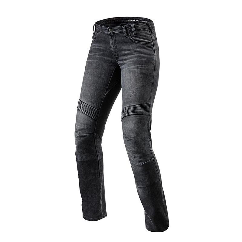 Vaqueros de moto Revit Moto TF negros para mujer liquidación