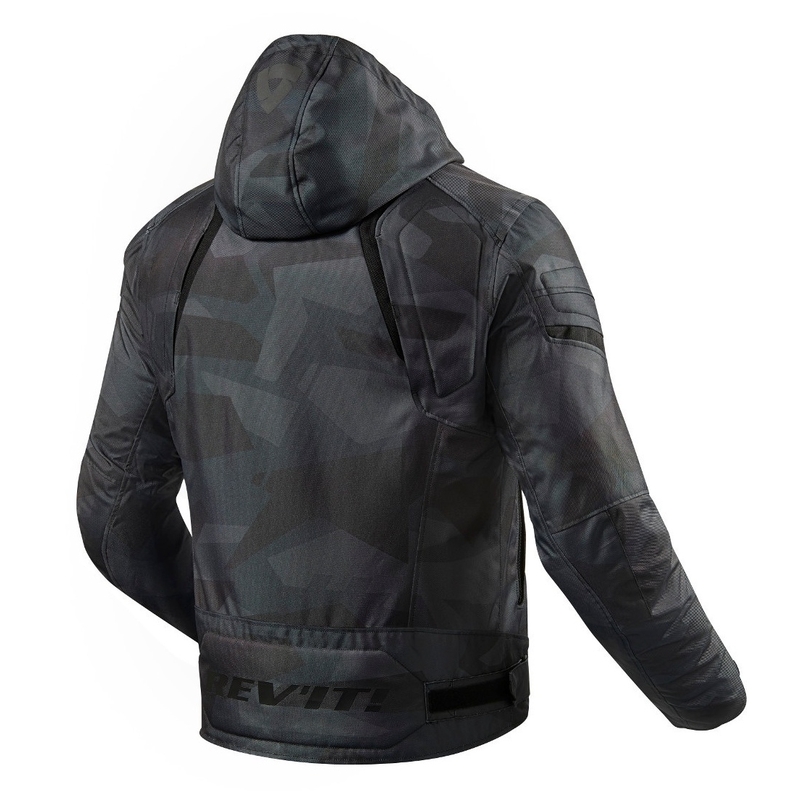 Chaqueta de moto Revit Flare 2 negra/gris liquidación