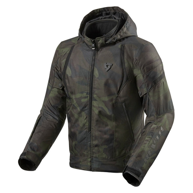 Chaqueta de moto Revit Flare 2 verde oscuro liquidación
