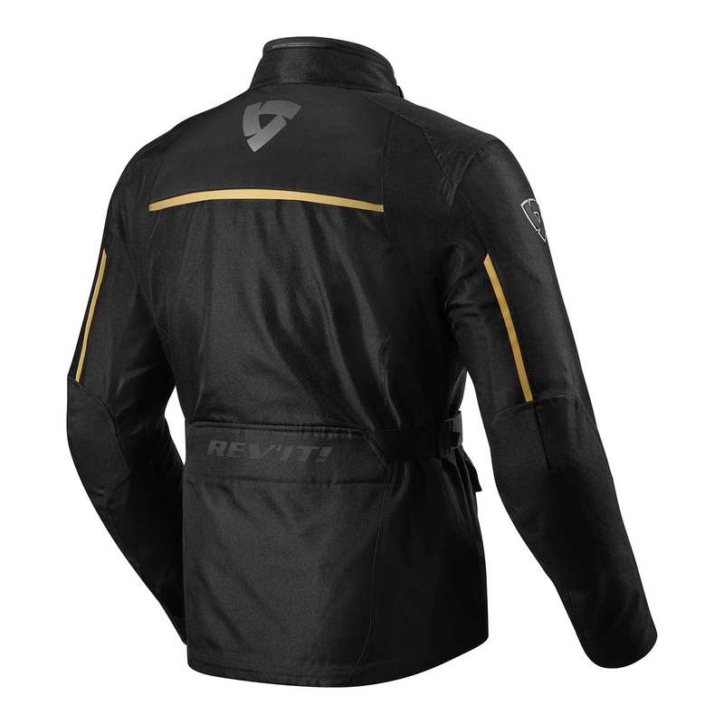 Chaqueta de moto Revit Voltiac 2 negra y bronce liquidación