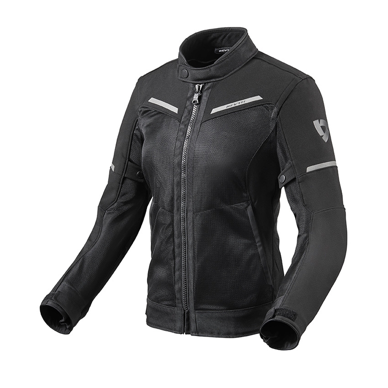 Chaqueta de moto Revit Airwave 3 Black para mujer liquidación